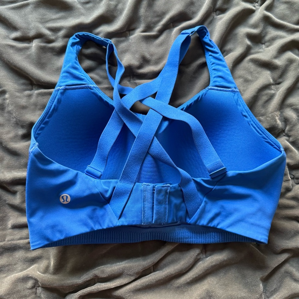 lululemon Energy Bra High Support, B-DDD Cups Blazer Blue Tone - Picture 4 of 4